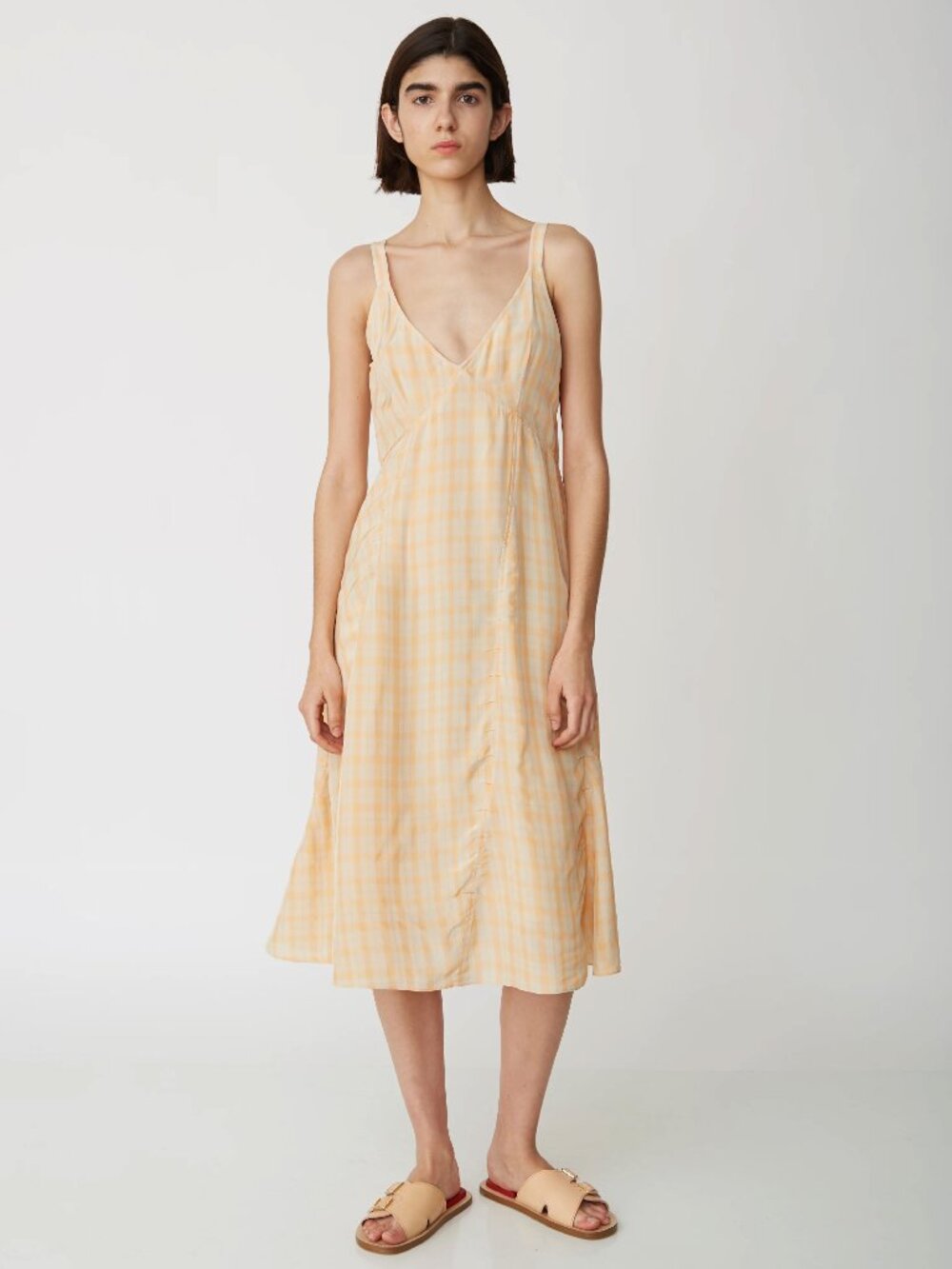 Acne Studios Darcie Liquid Check Dress - Size 36 (US 4)